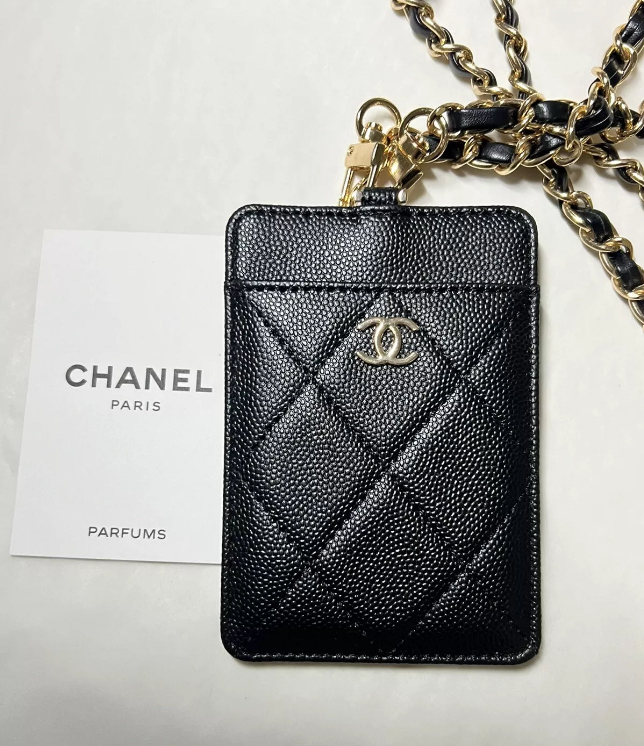 Chanel Cardholder + Dior Clutch (Gift Bags)