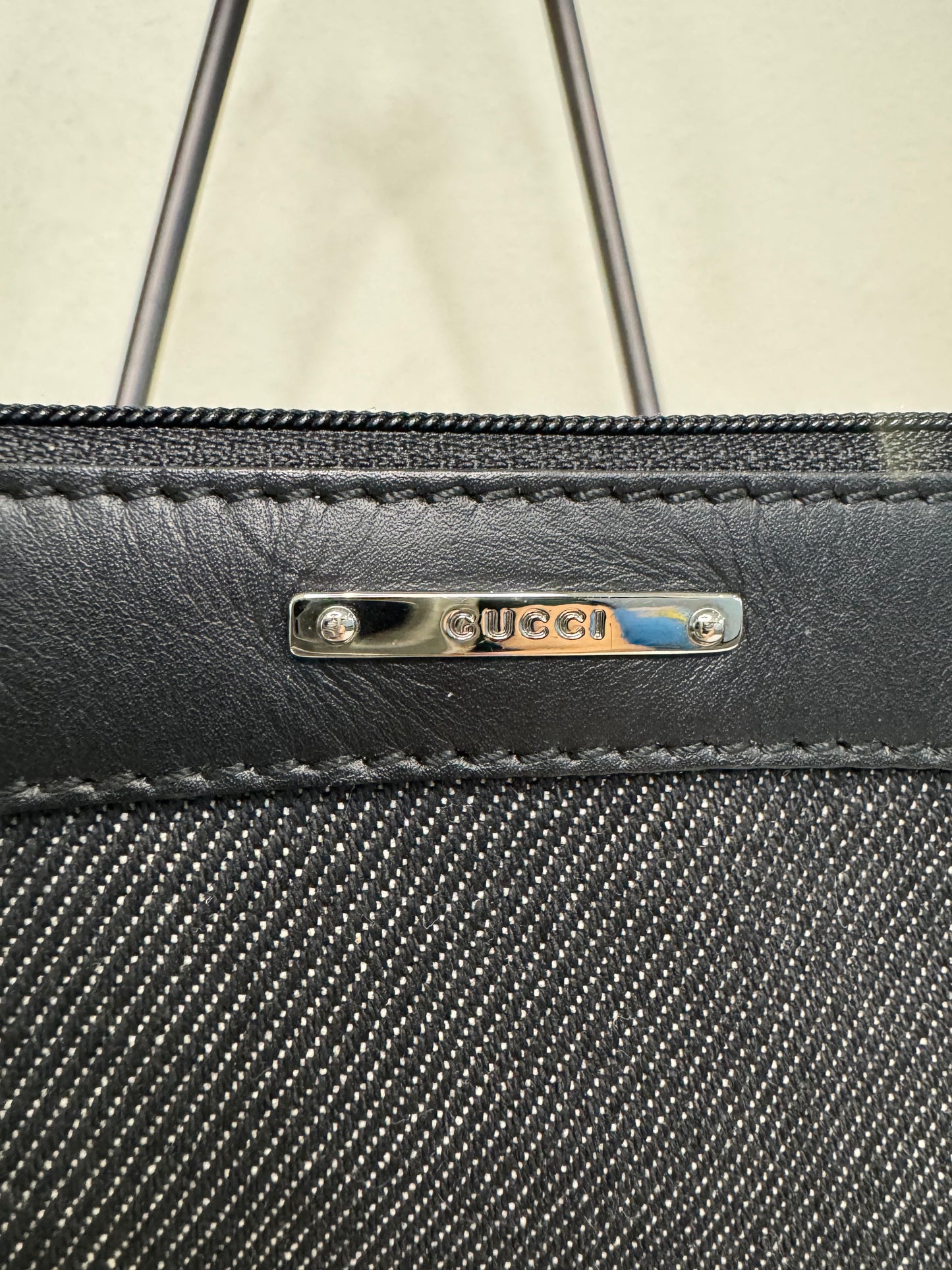 Gucci Sherry Line Denim Pochette