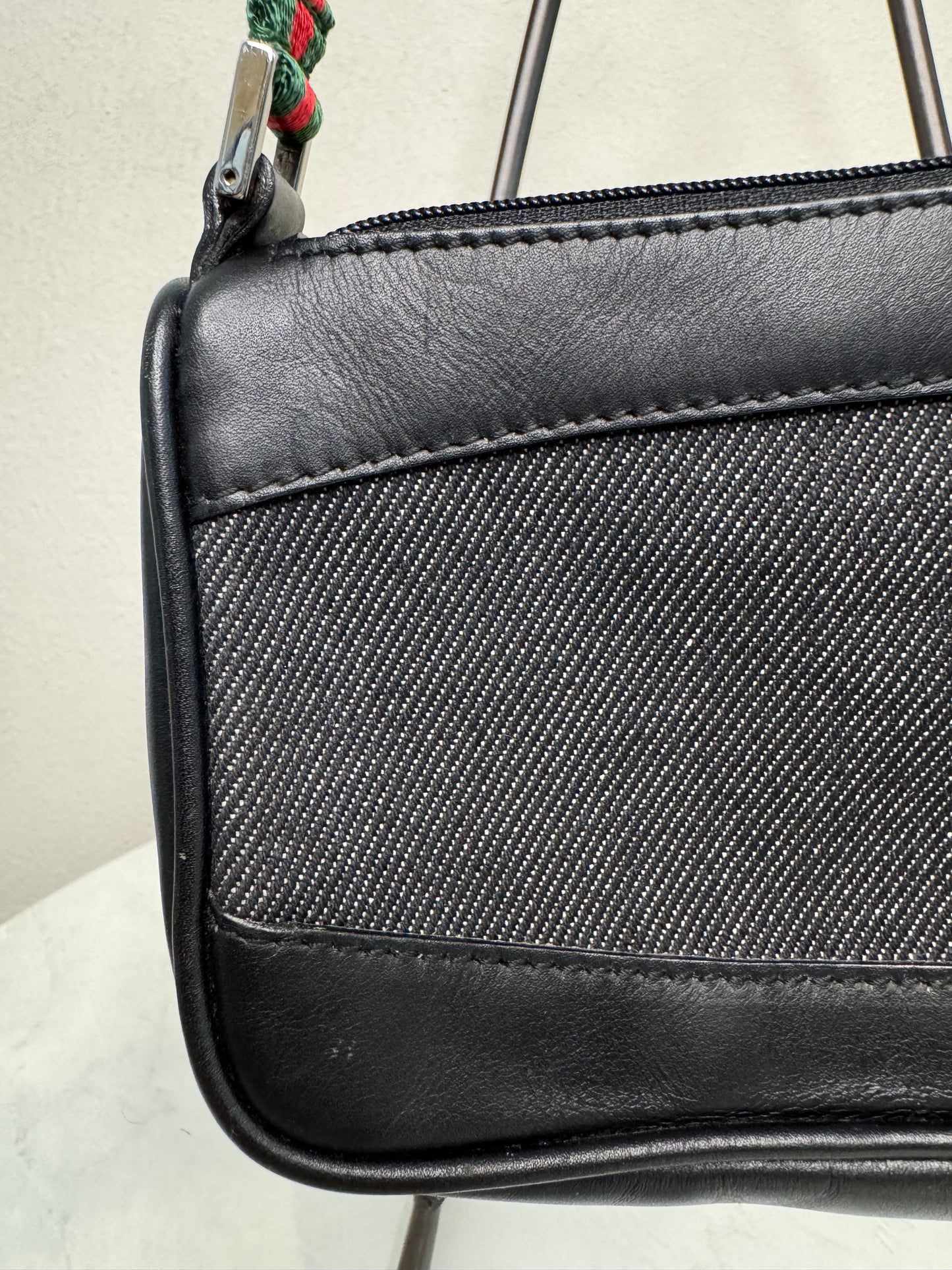 Gucci Sherry Line Denim Pochette