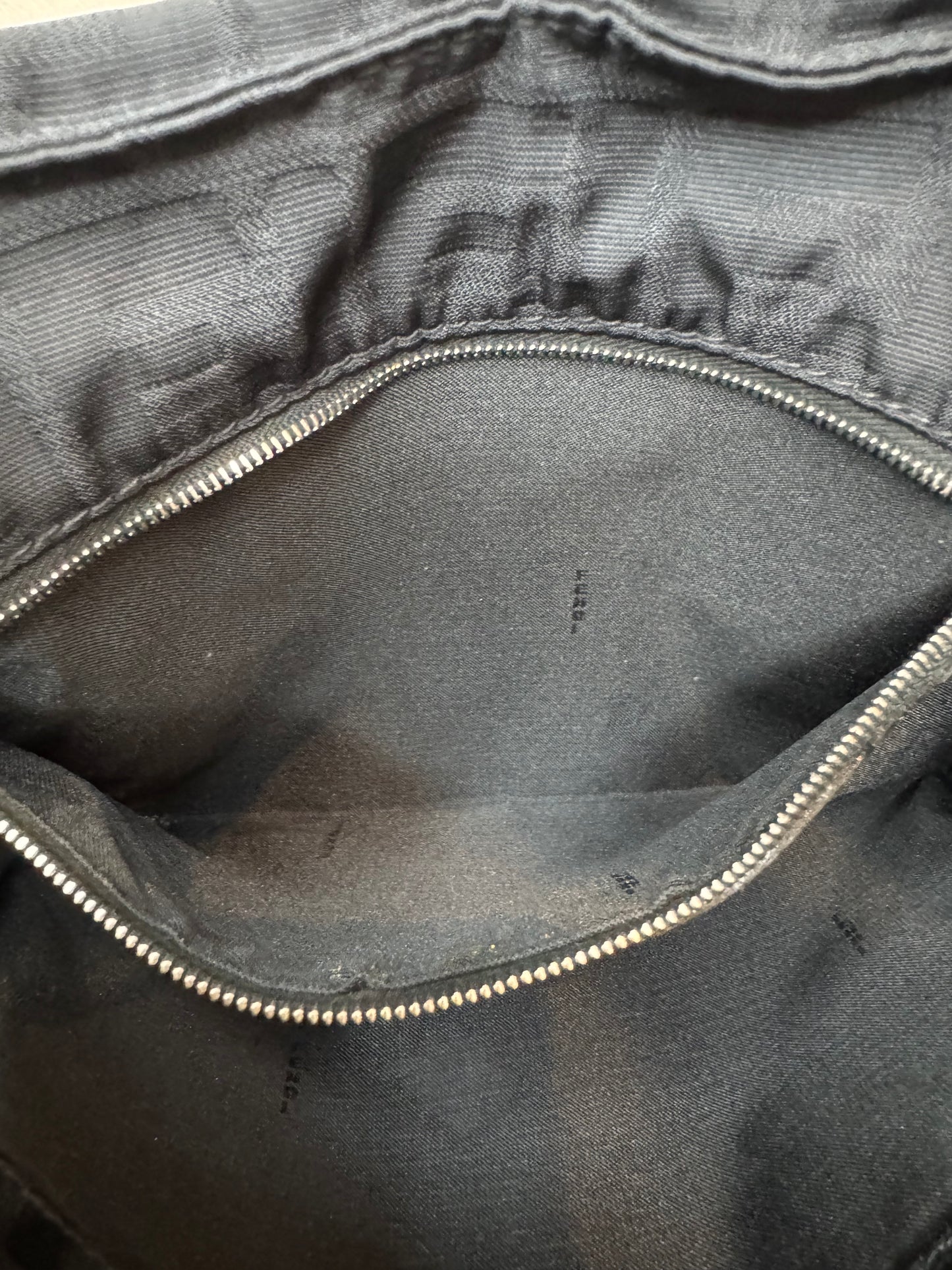 Fendi Black Nylon Monogram Small Tote