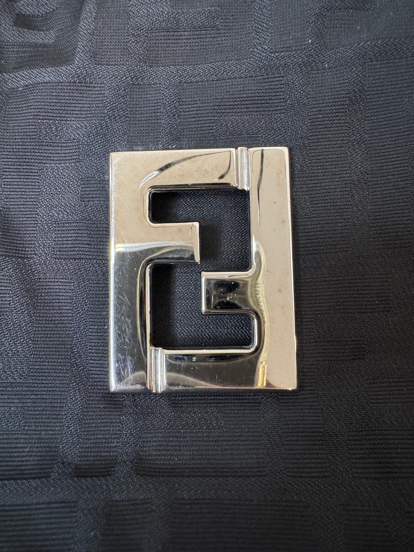 Fendi Black Nylon Monogram Small Tote