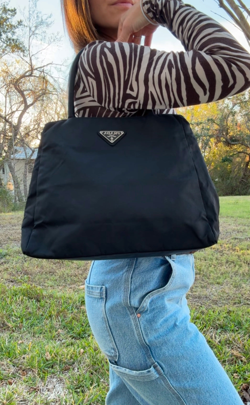 Prada Tessuto Nylon Shopping Tote
