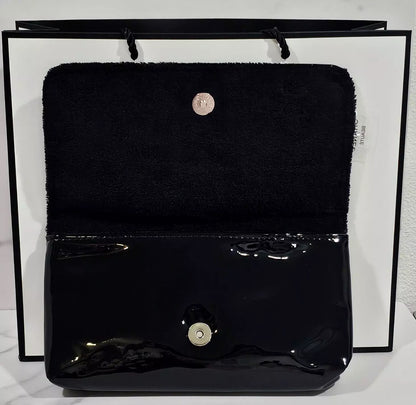 Chanel Black Patent Shoulder/Crossbody Gift bag
