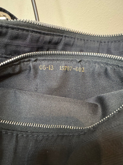 Fendi Black Nylon Monogram Small Tote
