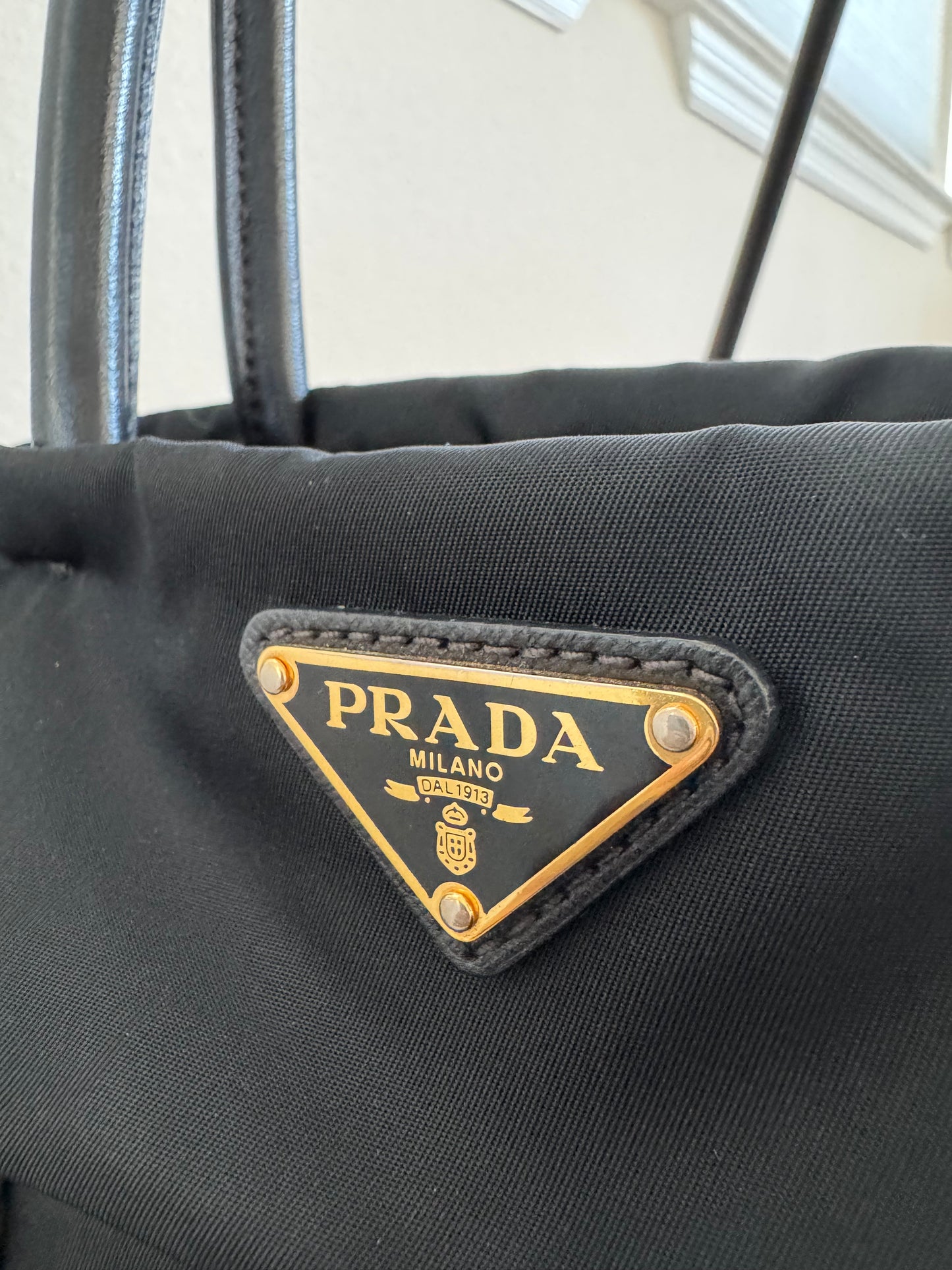 Prada Tessuto Nylon Black Tote