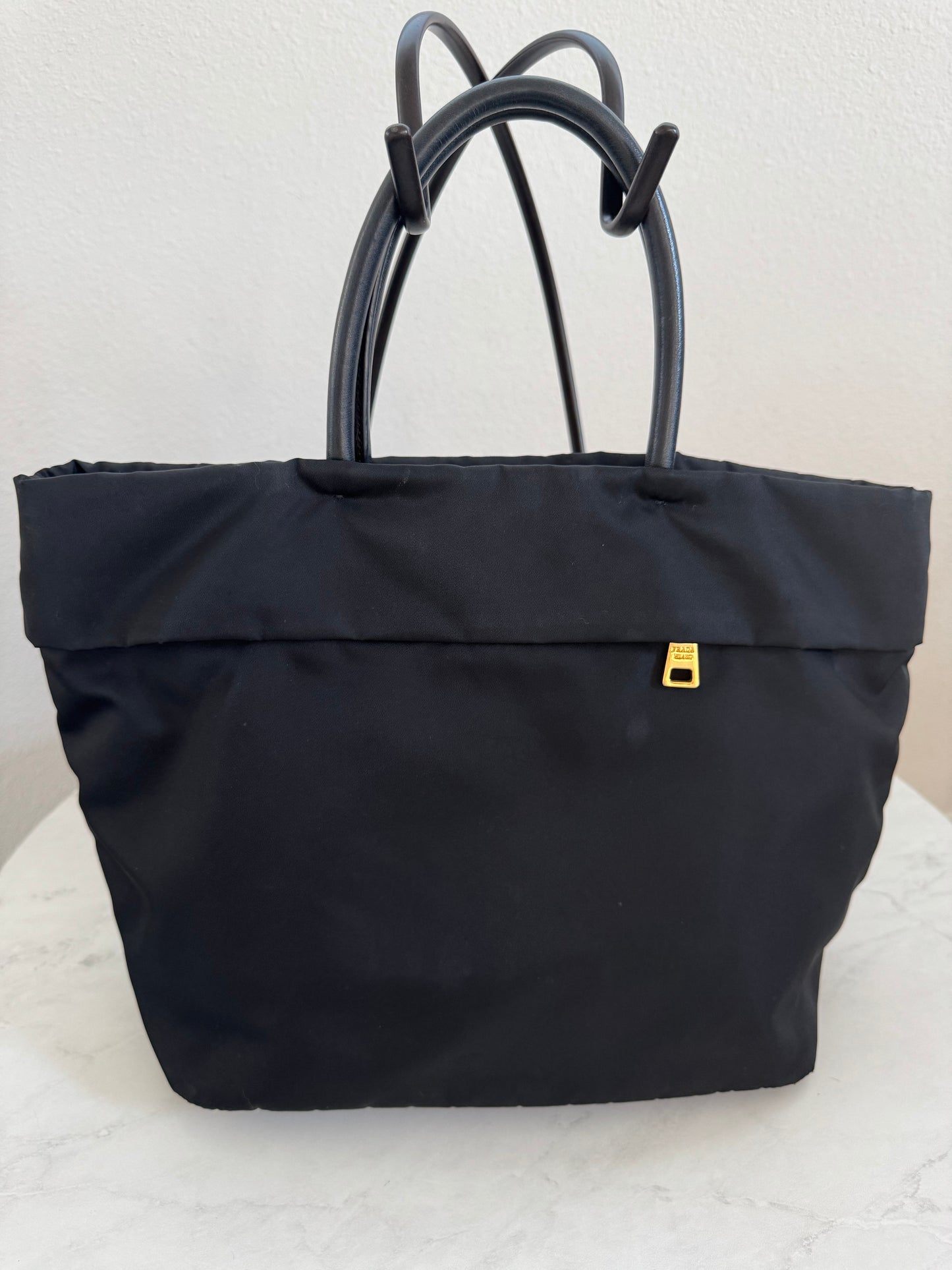 Prada Tessuto Nylon Black Tote
