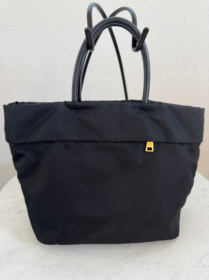 Prada Tessuto Nylon Black Tote