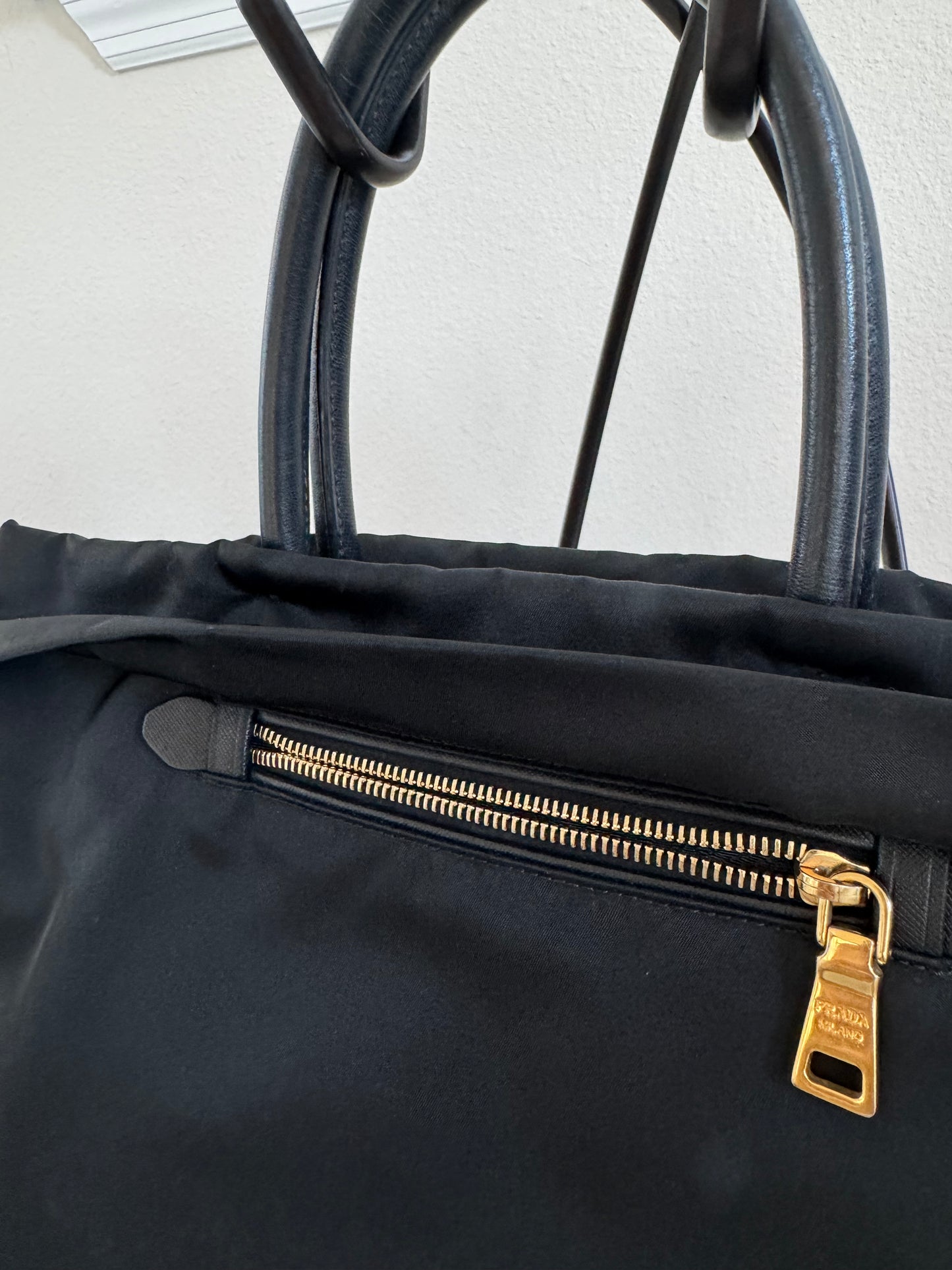 Prada Tessuto Nylon Black Tote