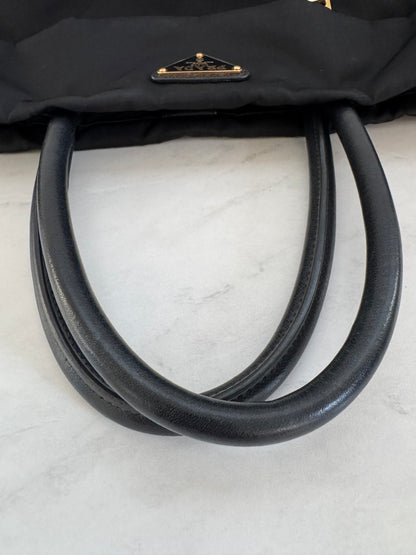 Prada Tessuto Nylon Black Tote