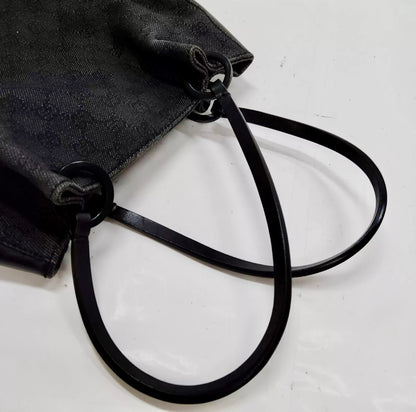 Gucci Black Denim Shoulder Bag